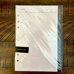 Cloth & Paper Planner